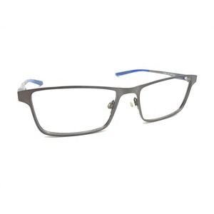 NIKE 8047 074 Gunmetal Gray Blue Metal Rectangle Eyeglasses Frames 56-17 140